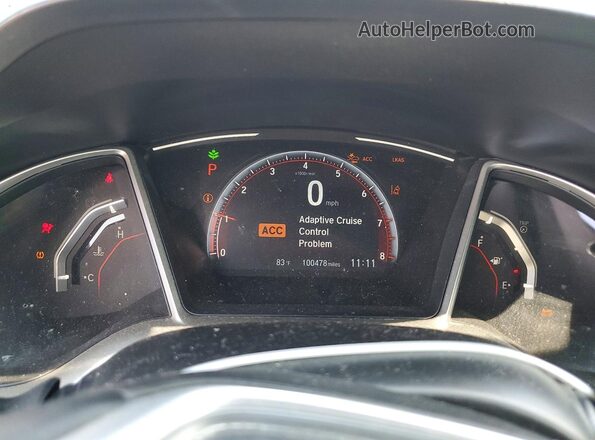 2HGFC2F84KH595154 2019 HONDA CIVIC Черный Вид щитка приборов