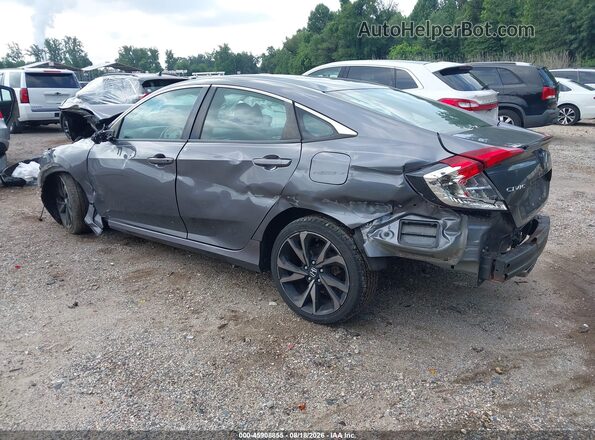 2HGFC2F84KH601714 2019 HONDA CIVIC Gray უკანა მარცხენა