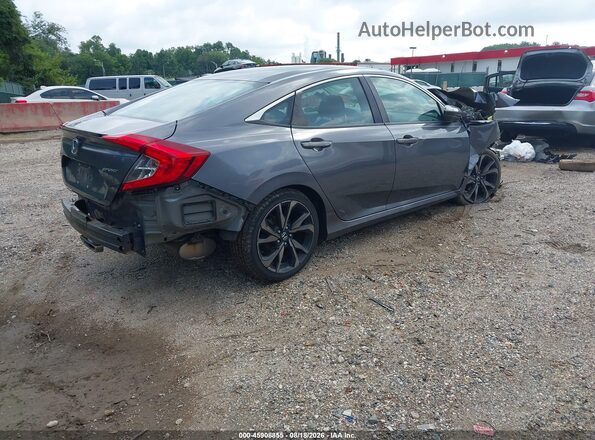 2HGFC2F84KH601714 2019 HONDA CIVIC Gray უკანა მარჯვენა