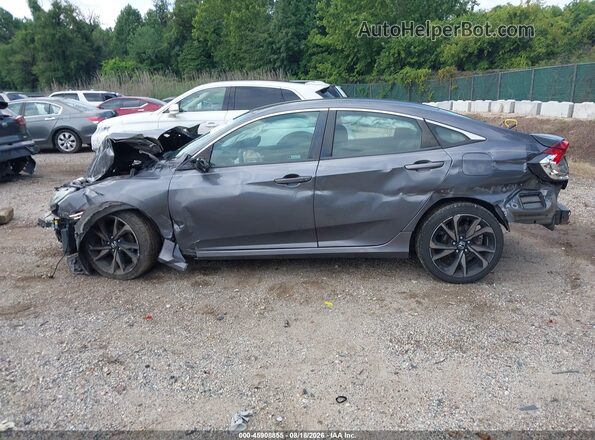 2HGFC2F84KH601714 2019 HONDA CIVIC Gray 