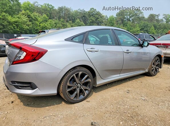 2HGFC2F84LH516700 2020 HONDA CIVIC Silver Rear right