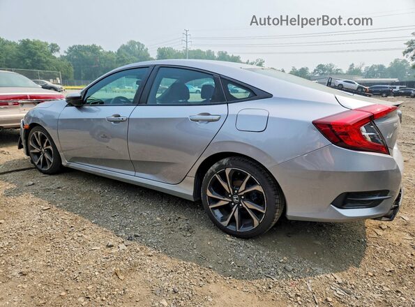 2HGFC2F84LH516700 2020 HONDA CIVIC Silver Rear left