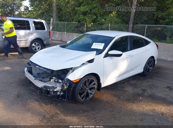 2HGFC2F84LH533965 2020 HONDA CIVIC Белый Передняя левая четверть