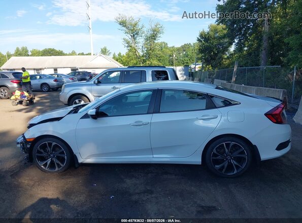 2HGFC2F84LH533965 2020 HONDA CIVIC Белый Панорамный вид салона 360°