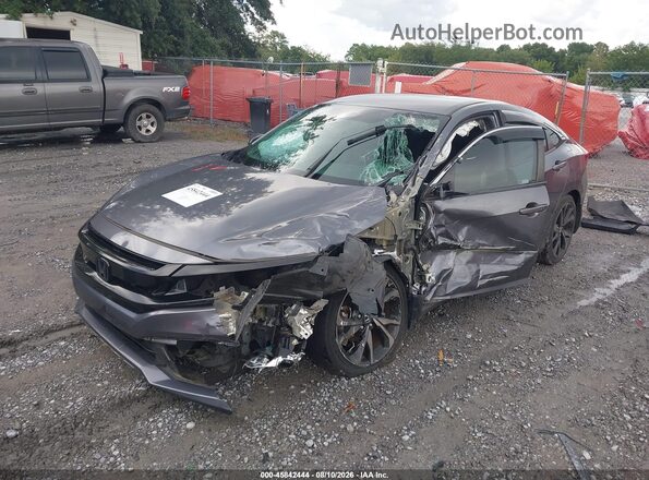 2HGFC2F84LH541547 2020 HONDA CIVIC Gray Front left