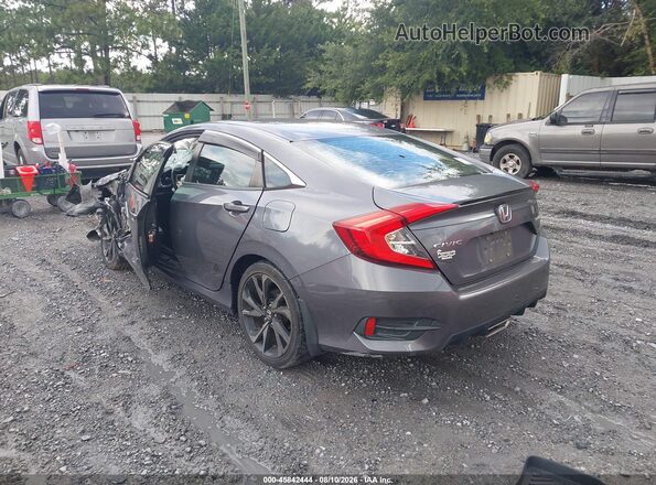 2HGFC2F84LH541547 2020 HONDA CIVIC Gray Rear left