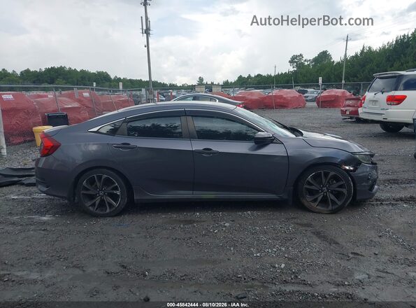 2HGFC2F84LH541547 2020 HONDA CIVIC Gray Rear interior view