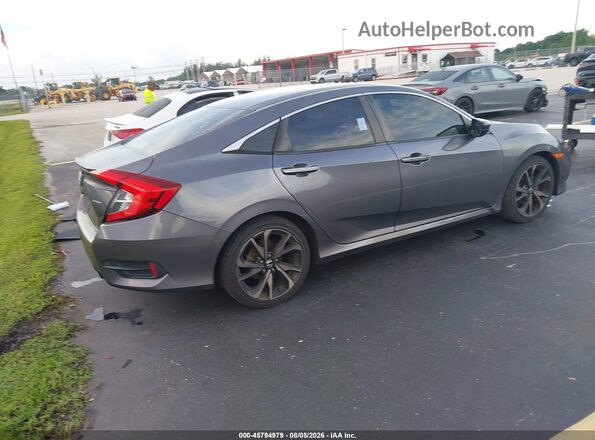 2HGFC2F84LH581871 2020 HONDA CIVIC Gray Trasero derecho