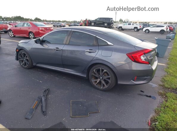 2HGFC2F84LH581871 2020 HONDA CIVIC Gray Trasero izquierdo