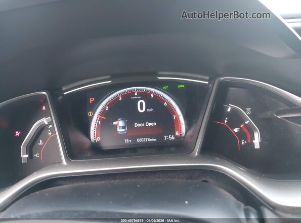 2HGFC2F84LH581871 2020 HONDA CIVIC Gray Vista de los asientos traseros