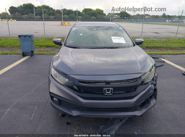 2HGFC2F84LH581871 2020 HONDA CIVIC Gray Vista interior trasera