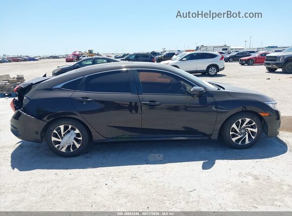 2HGFC2F85GH515898 2016 HONDA CIVIC Black Widok wnętrza z tyłu