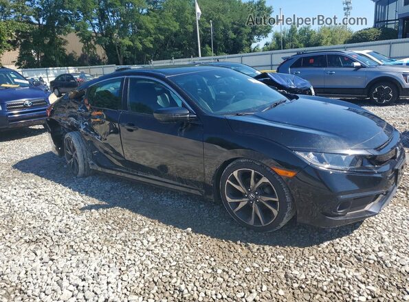 2HGFC2F85KH514663 2019 HONDA CIVIC Black წინა მარჯვენა