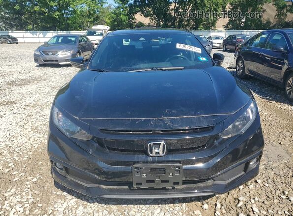 2HGFC2F85KH514663 2019 HONDA CIVIC Black წინა ხედი