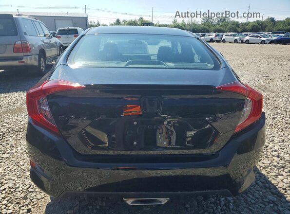 2HGFC2F85KH514663 2019 HONDA CIVIC Black უკანა ხედი