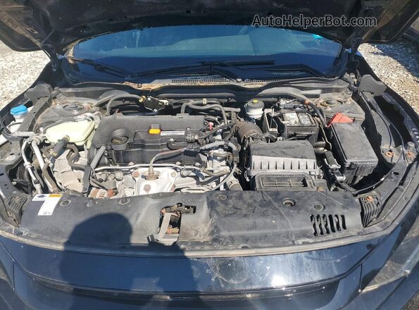 2HGFC2F85KH514663 2019 HONDA CIVIC Black უკანა სალონის ხედი