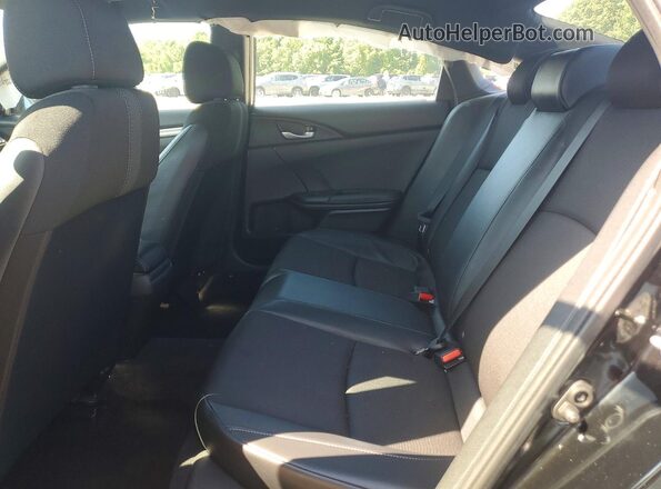 2HGFC2F85KH514663 2019 HONDA CIVIC Black უკანა სავარძლების ხედი