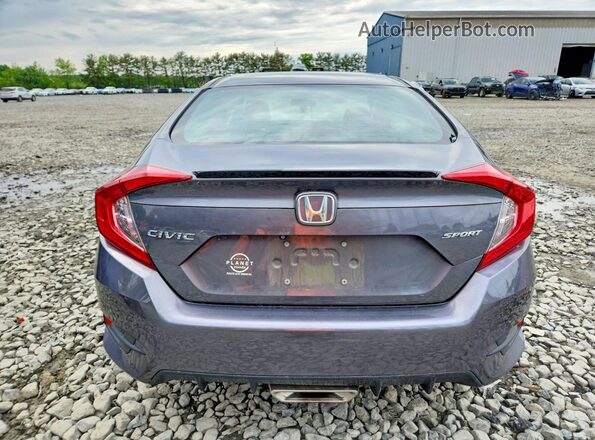 2HGFC2F85KH588990 2019 HONDA CIVIC Gray Вид ззаду