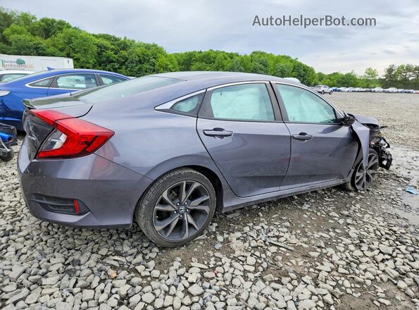 2HGFC2F85KH588990 2019 HONDA CIVIC Gray Задня права чверть