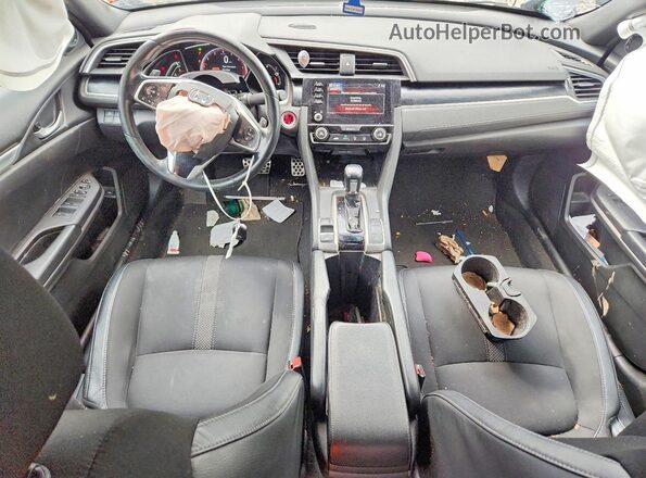 2HGFC2F85KH588990 2019 HONDA CIVIC Gray Вид панелі приладів