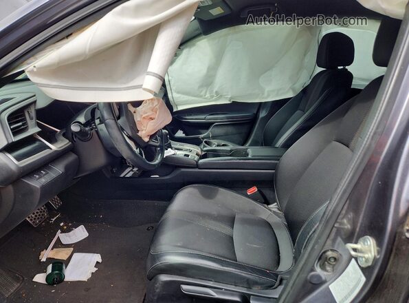 2HGFC2F85KH588990 2019 HONDA CIVIC Gray Вид салону спереду