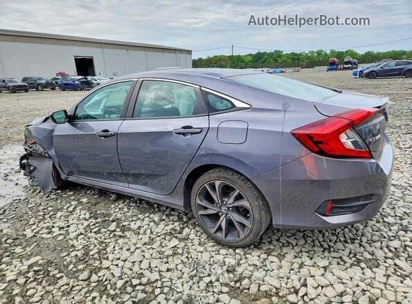 2HGFC2F85KH588990 2019 HONDA CIVIC Gray Задня ліва чверть