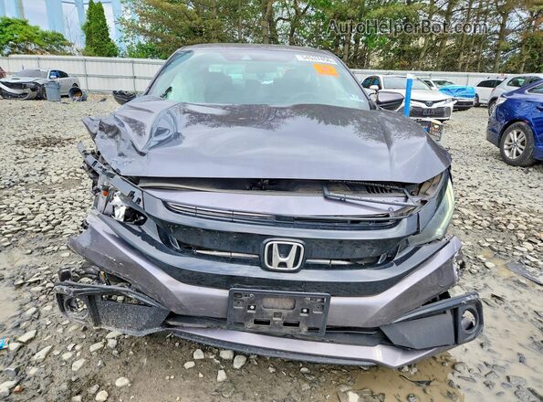 2HGFC2F85KH588990 2019 HONDA CIVIC Gray Вид спереду