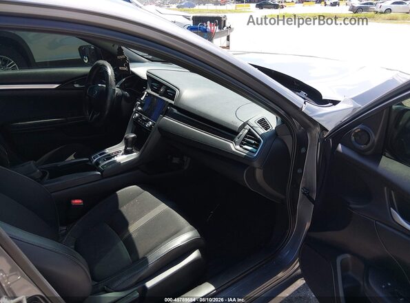 2HGFC2F85LH514180 2020 HONDA CIVIC Gray Вид салону спереду
