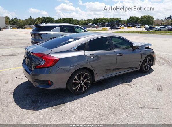 2HGFC2F85LH514180 2020 HONDA CIVIC Gray Задня права чверть