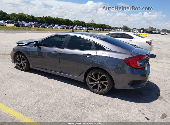 2HGFC2F85LH514180 2020 HONDA CIVIC Gray Задня ліва чверть