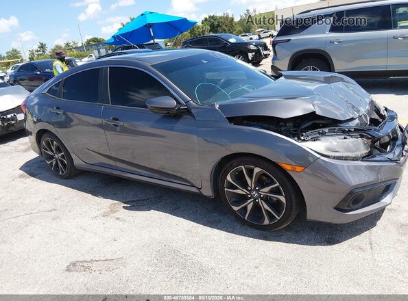 2HGFC2F85LH514180 2020 HONDA CIVIC Gray 