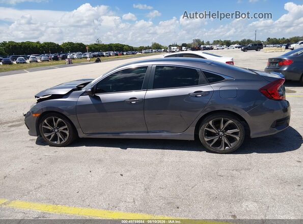 2HGFC2F85LH514180 2020 HONDA CIVIC Gray Панорамний вид салону 360°