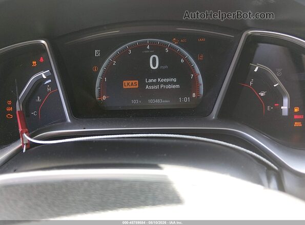 2HGFC2F85LH514180 2020 HONDA CIVIC Gray უკანა სავარძლების ხედი