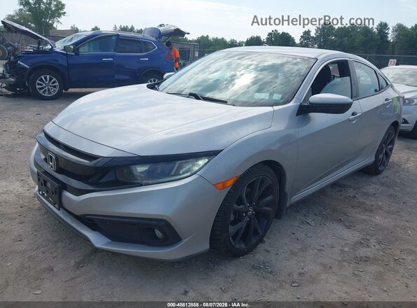 2HGFC2F85LH565260 2020 HONDA CIVIC Silver Front left