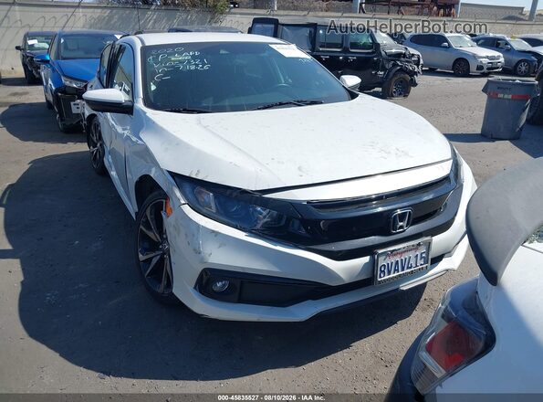 2HGFC2F85LH597321 2020 HONDA CIVIC White Dashboard view
