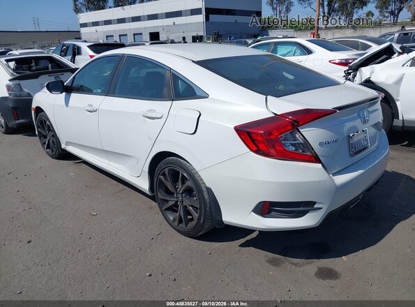2HGFC2F85LH597321 2020 HONDA CIVIC White Rear left