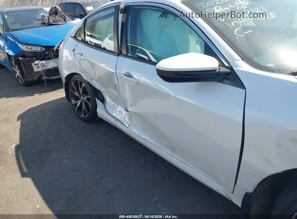 2HGFC2F85LH597321 2020 HONDA CIVIC White Instrument cluster view