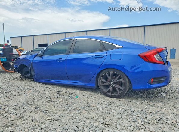 2HGFC2F85LH601982 2020 HONDA CIVIC Blue Tył lewy