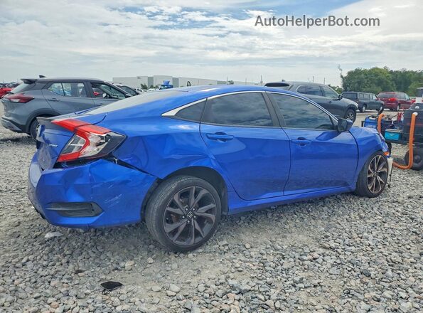 2HGFC2F85LH601982 2020 HONDA CIVIC Blue Tył prawy