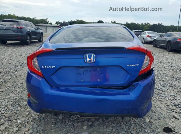 2HGFC2F85LH601982 2020 HONDA CIVIC Blue Widok z tyłu