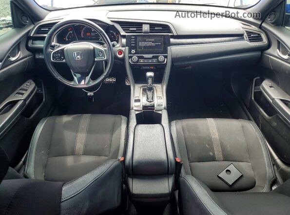 2HGFC2F85LH601982 2020 HONDA CIVIC Blue Widok deski rozdzielczej