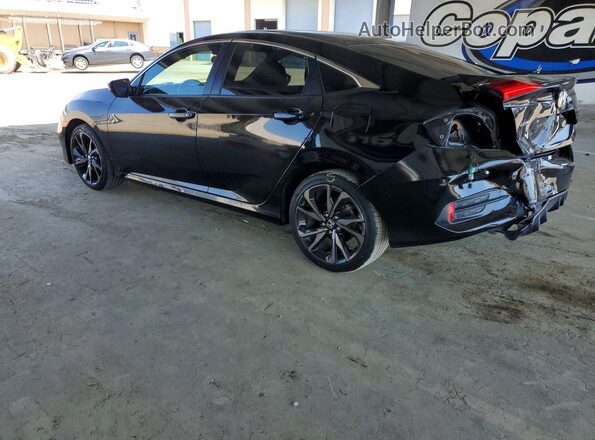 2HGFC2F85MH520868 2021 HONDA CIVIC Black Tył lewy