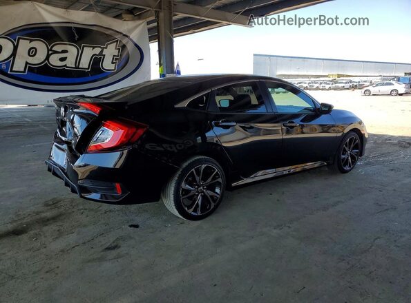 2HGFC2F85MH520868 2021 HONDA CIVIC Black Tył prawy