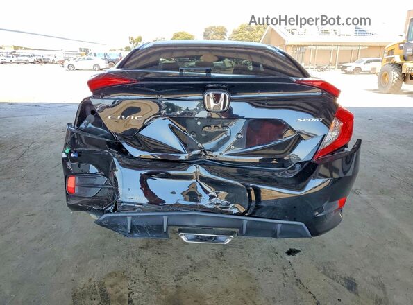2HGFC2F85MH520868 2021 HONDA CIVIC Black Widok z tyłu