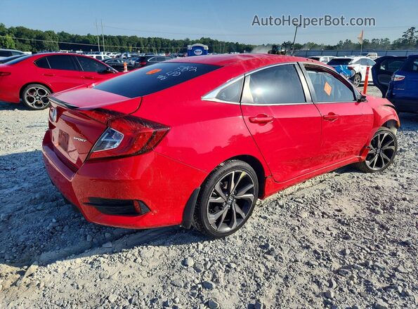 2HGFC2F85MH527982 2021 HONDA CIVIC Red Հետևի աջ