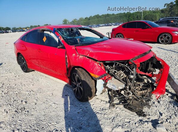 2HGFC2F85MH527982 2021 HONDA CIVIC Red Առջևի աջ