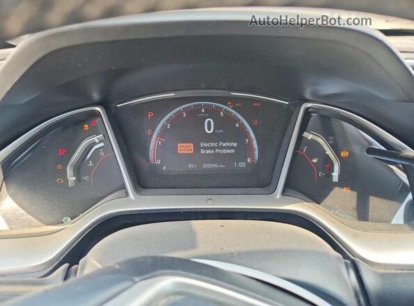 2HGFC2F85MH557743 2021 HONDA CIVIC White Instrument cluster view