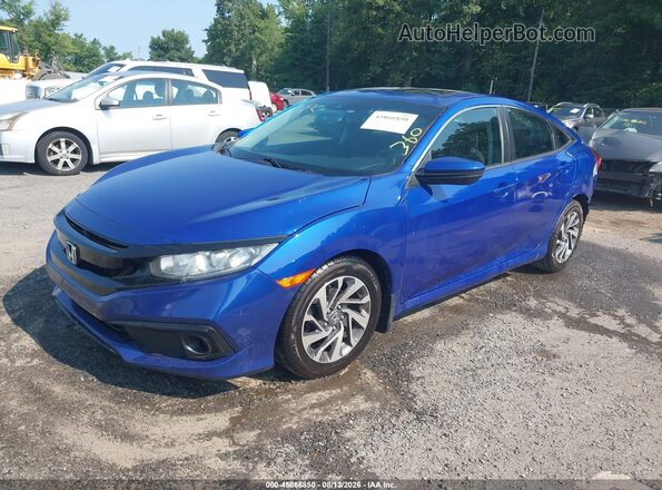 2HGFC2F86JH552711 2018 HONDA CIVIC Blue Передня ліва чверть