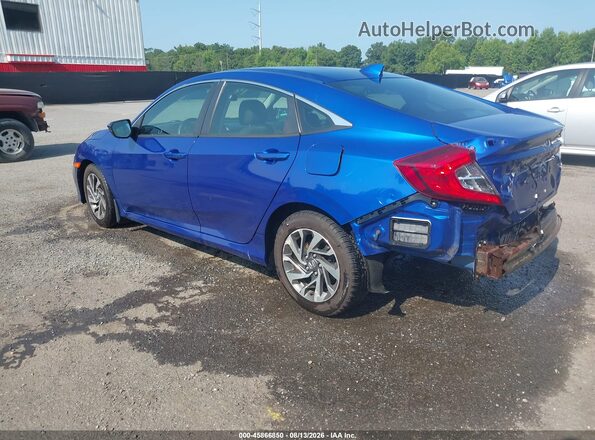 2HGFC2F86JH552711 2018 HONDA CIVIC Blue Задня ліва чверть
