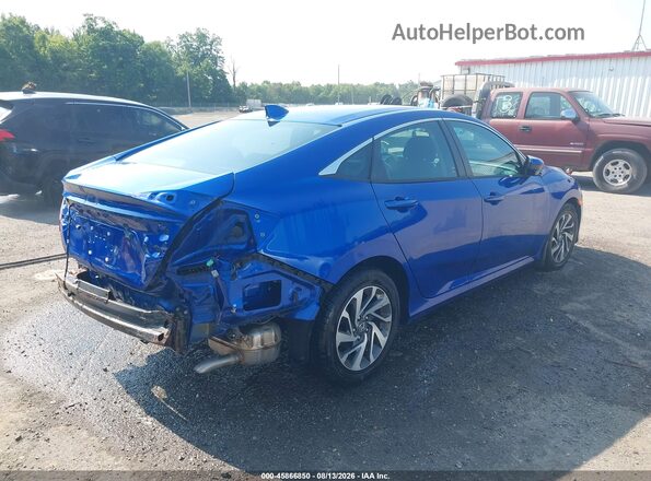 2HGFC2F86JH552711 2018 HONDA CIVIC Blue Задня права чверть